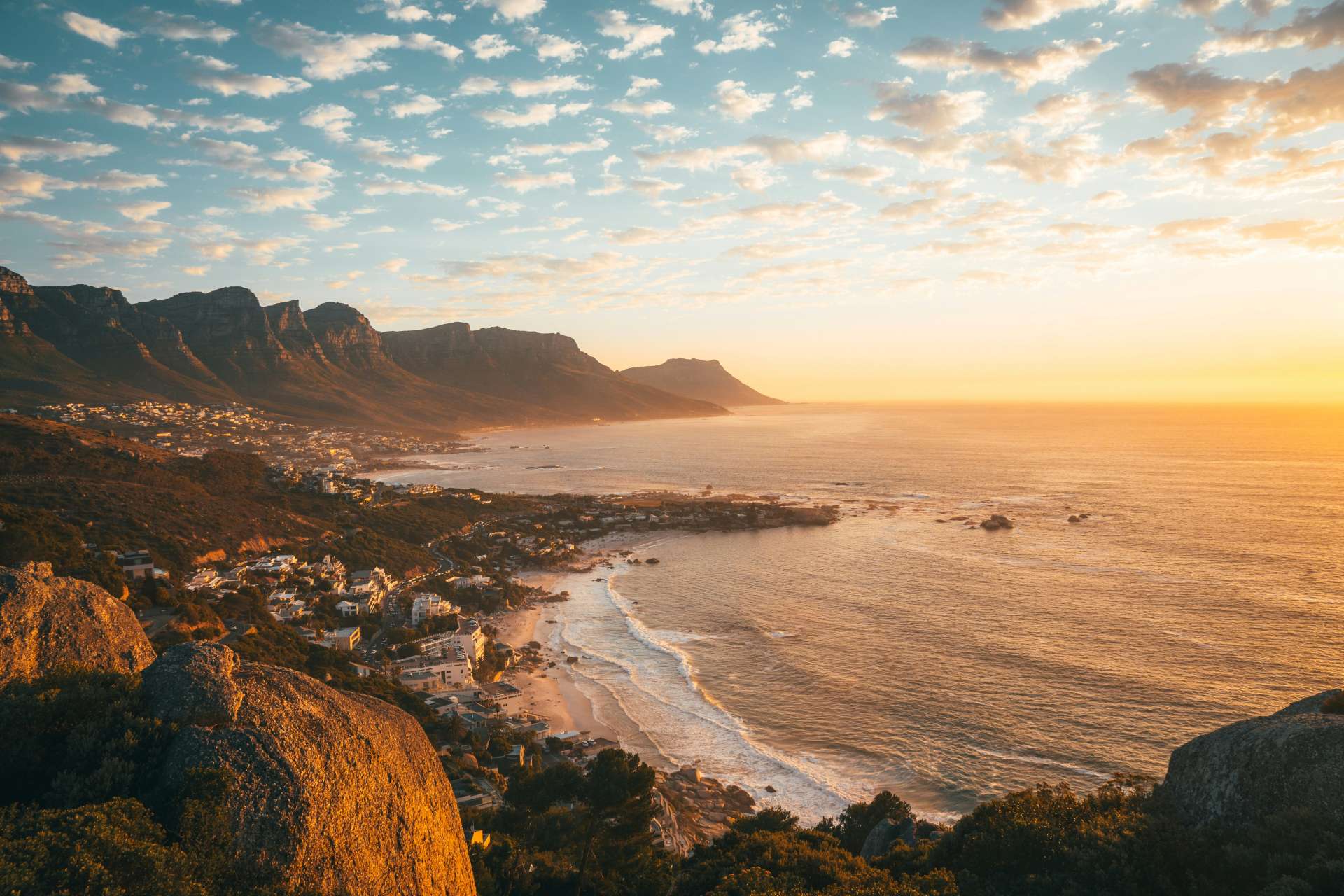 Küste von Camps Bay in Kapstadt