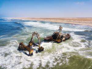 Schiffswrack an der Skeleton Coast