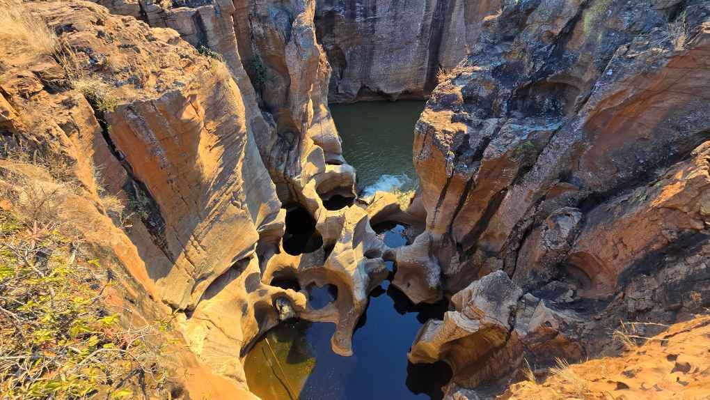 Aussicht auf die Bourke’s Luck Potholes
