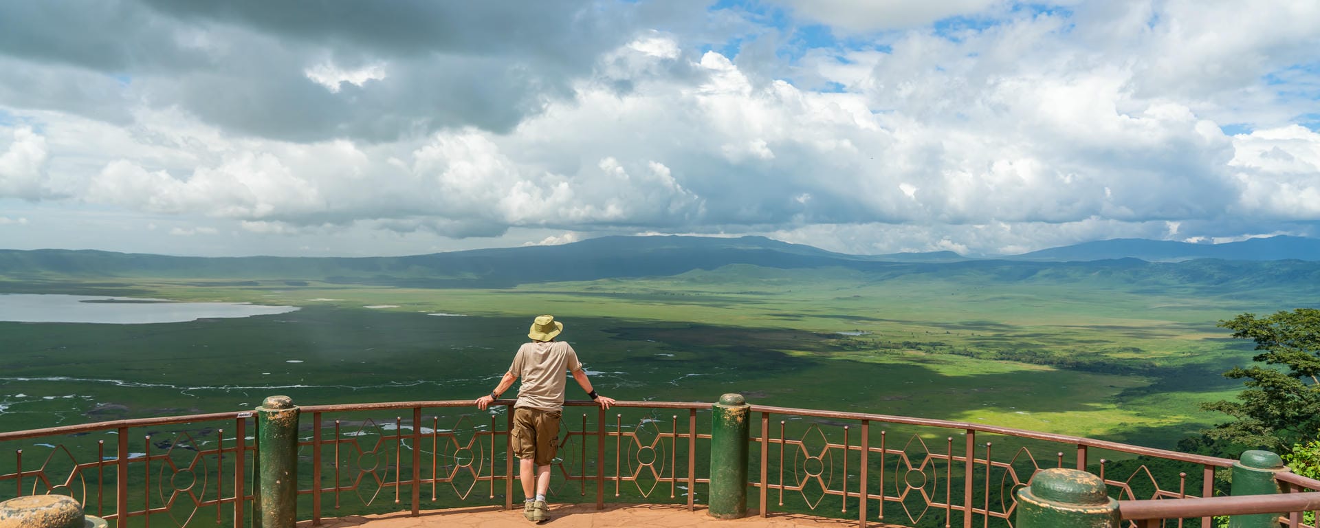 View point into Ngorongoro crater