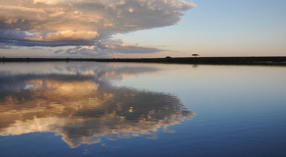 Lake in Serengeti national park